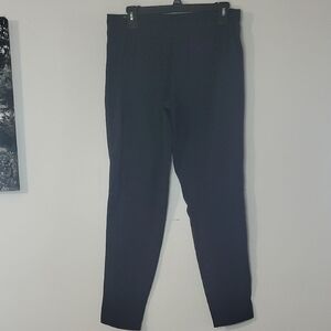 Life Is Good Black Pull-On Nylon Spandex Pants Size Lg Women Elastic Waist Hike